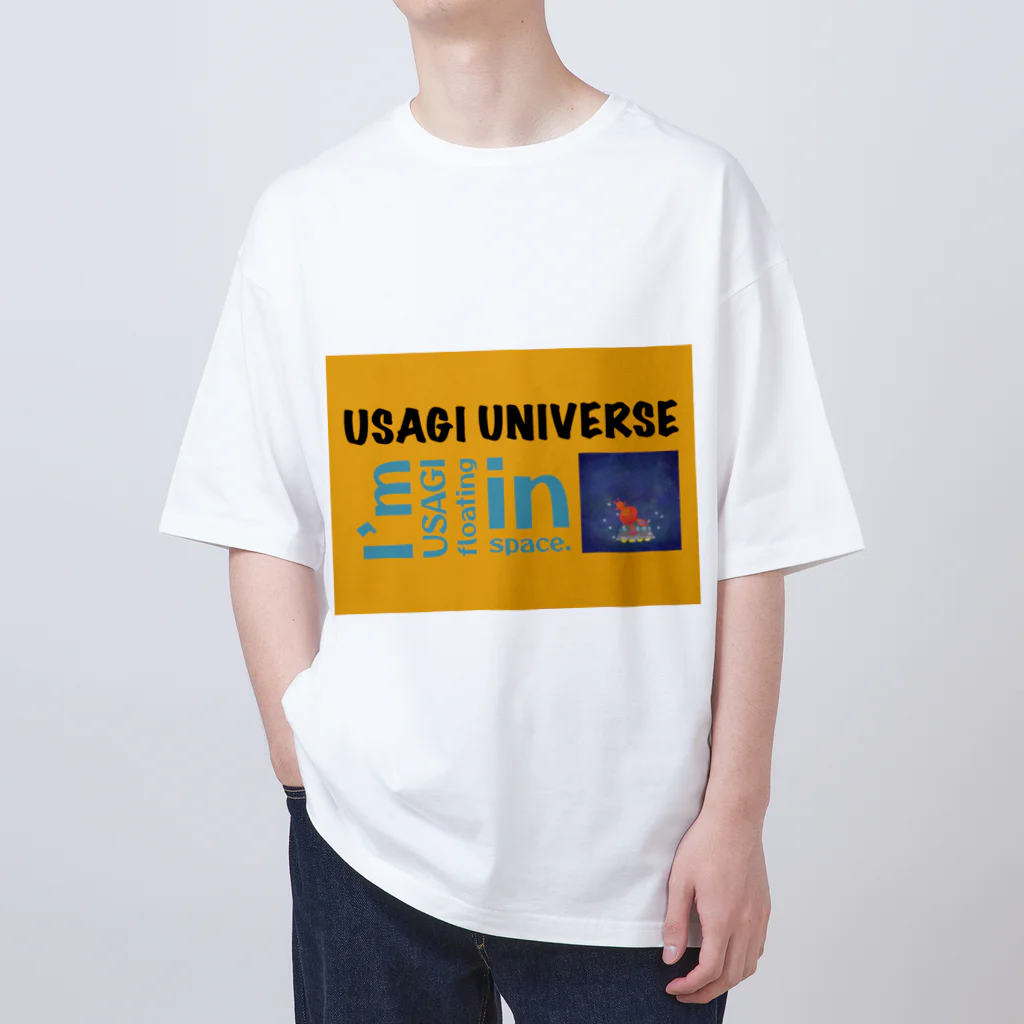 ウサユニの宇宙を漂うUSAGI  オーバーサイズTシャツ