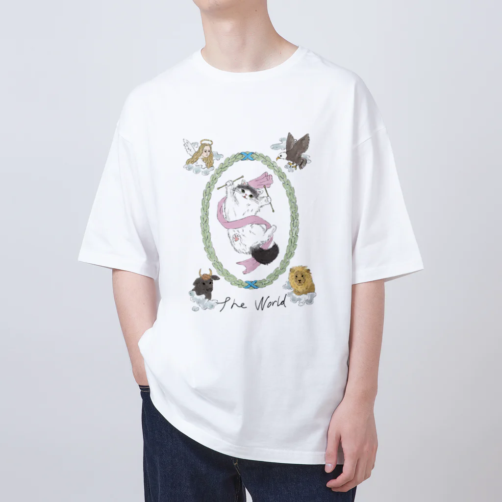 fortunecatのCat of the world オーバーサイズTシャツ