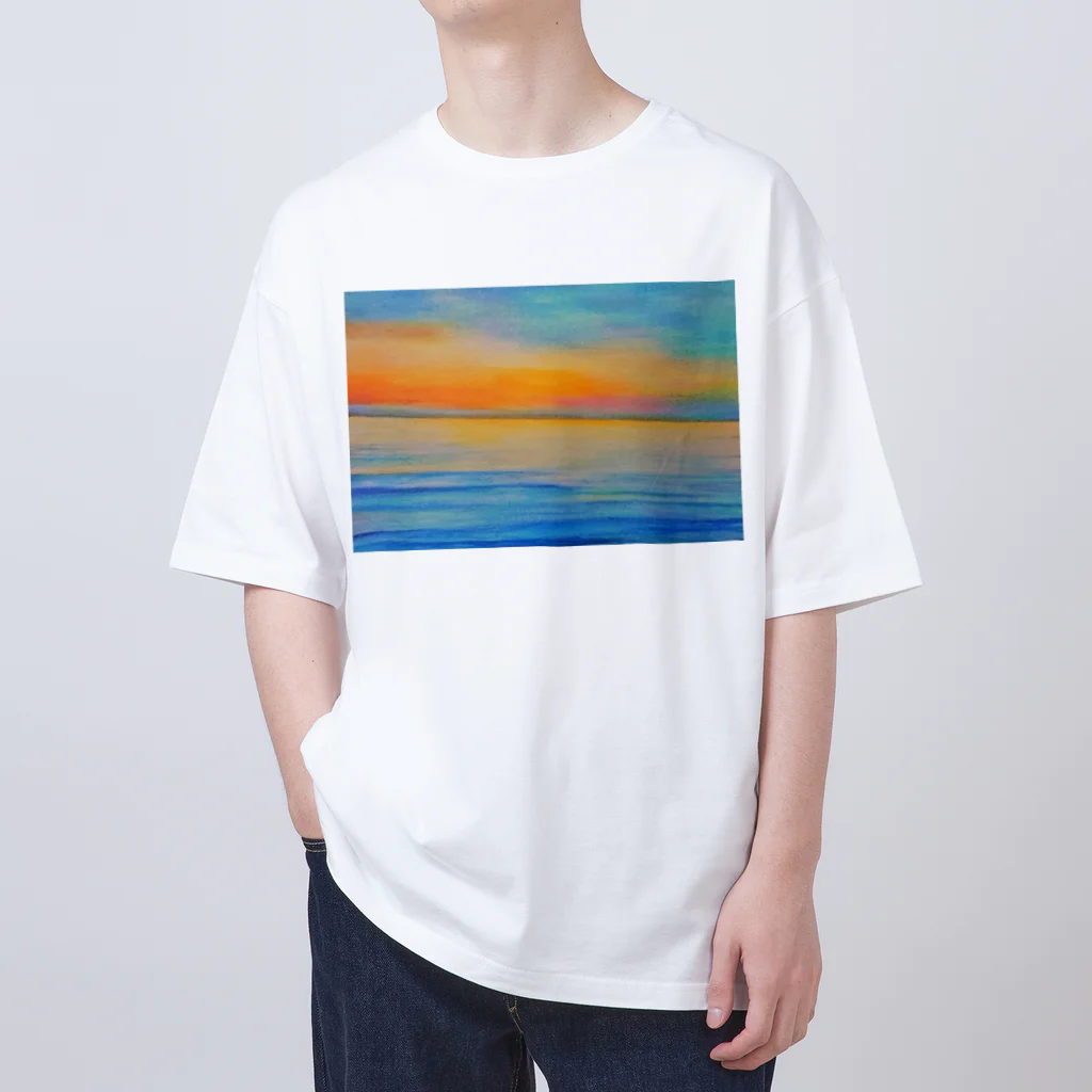 FLOWERTOWERの海 オーバーサイズTシャツ