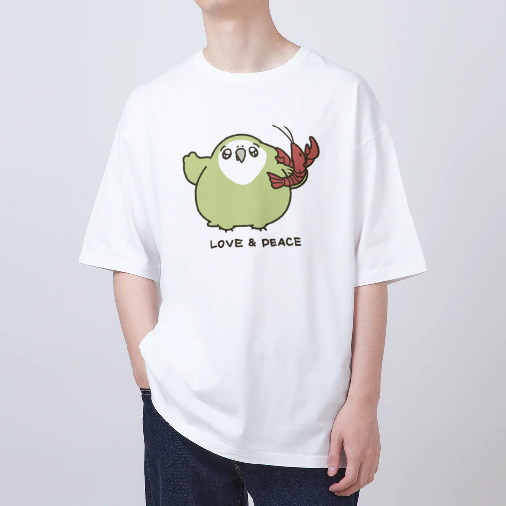 カカポのかぽぽのLOVE and PEACE オーバーサイズTシャツ