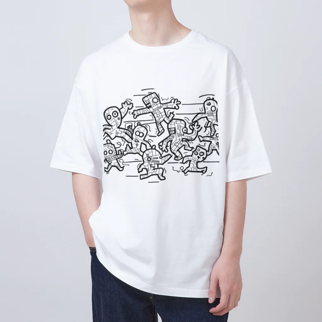 hataraku.Creatorsの実はうろたえています。 Oversized T-Shirt