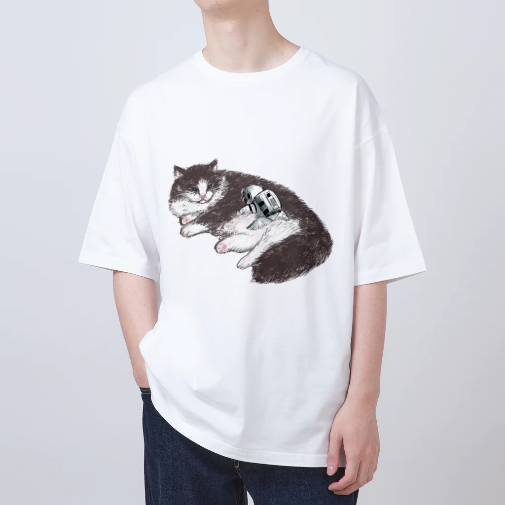 ばろうずのオブジェクト「猫」 Oversized T-Shirt