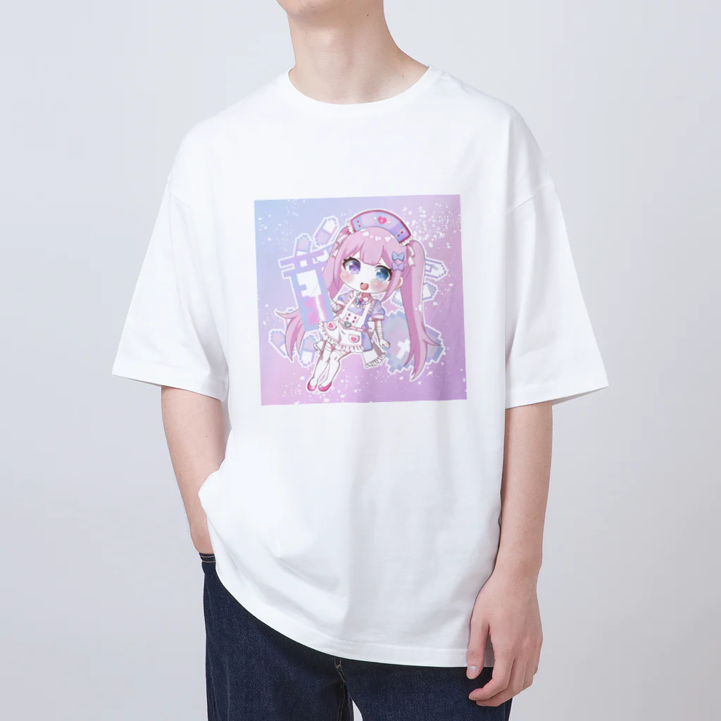 ぽむお🐰のゆめかわナースちゃん Tシャツ オーバーサイズTシャツ