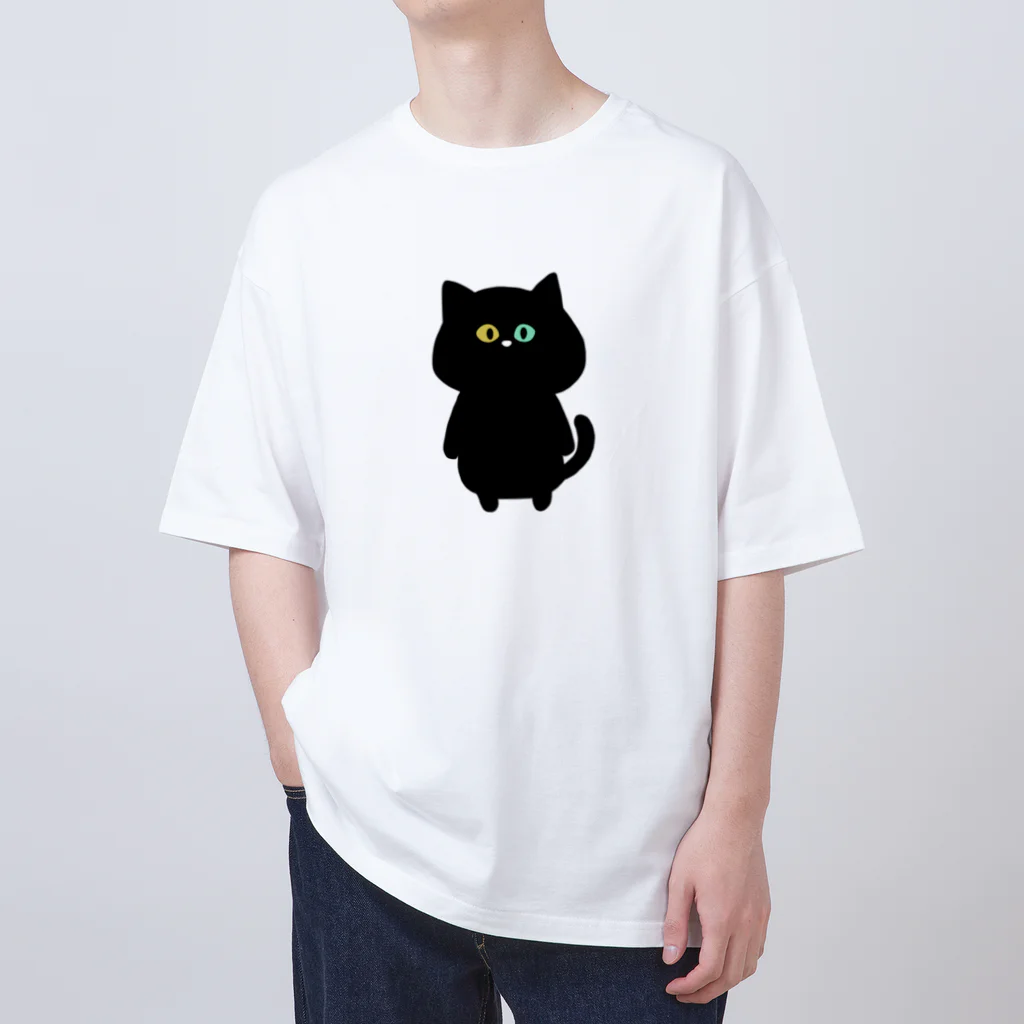 ネムうまるの黒猫 しじみさん Oversized T-Shirt