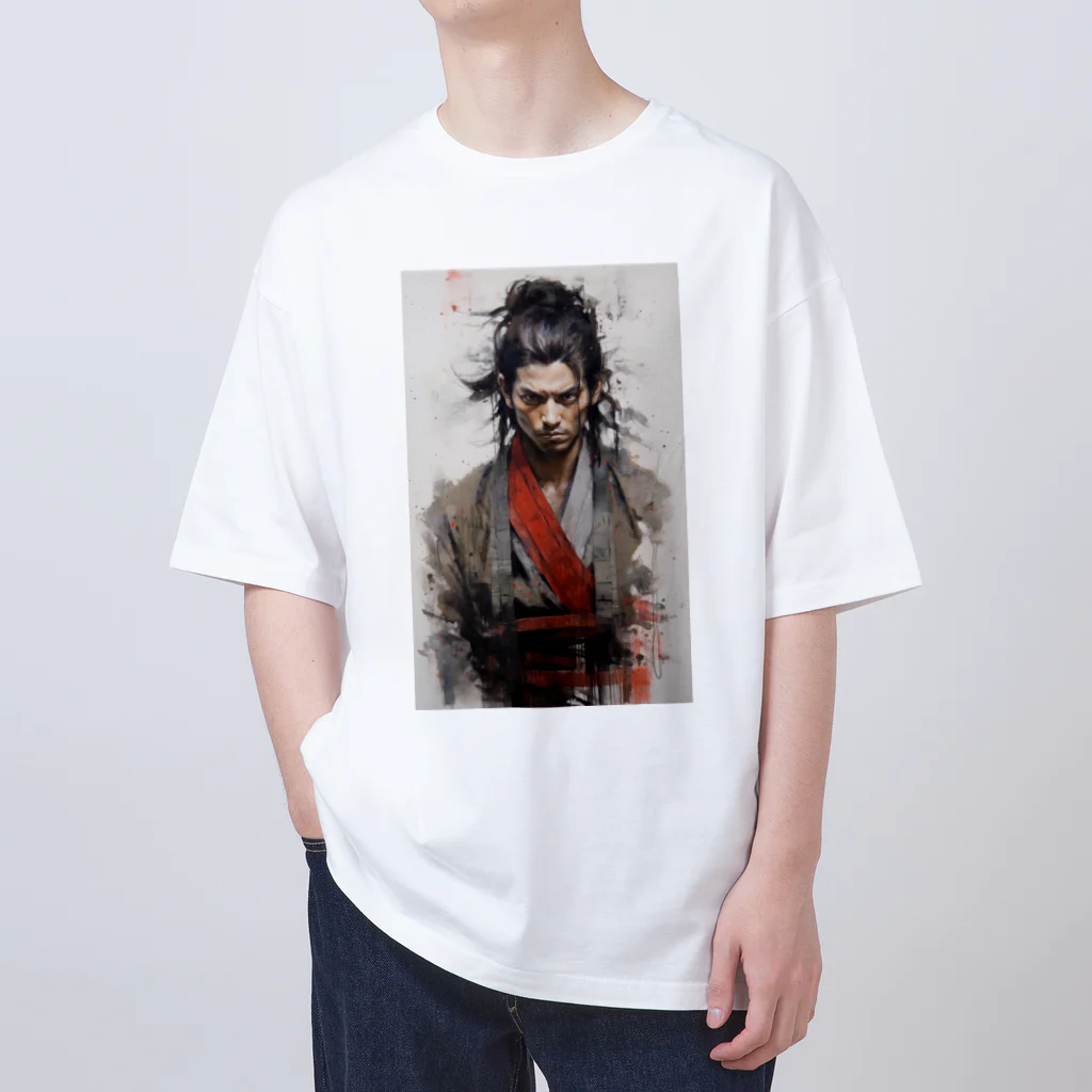 News US Suzuri Storeの侍 サムライアート 其の壱 Oversized T-Shirt