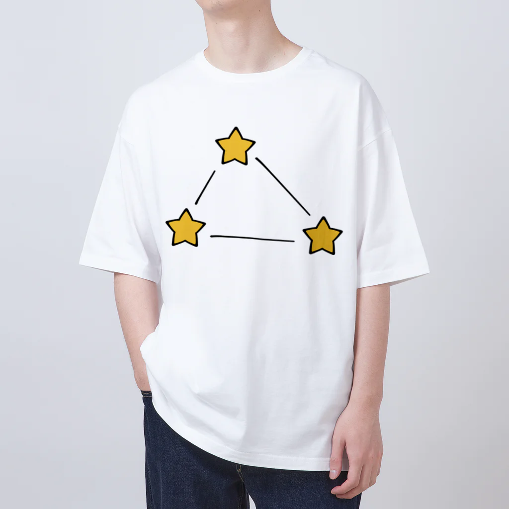 ゆちのへやの夏の大三角形イラスト Oversized T-Shirt