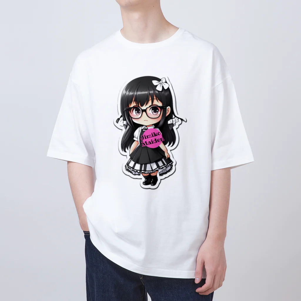 Jimiko Maiden (ジミコメイデン)の【Jimiko Maiden】おすましメイド2 Oversized T-Shirt