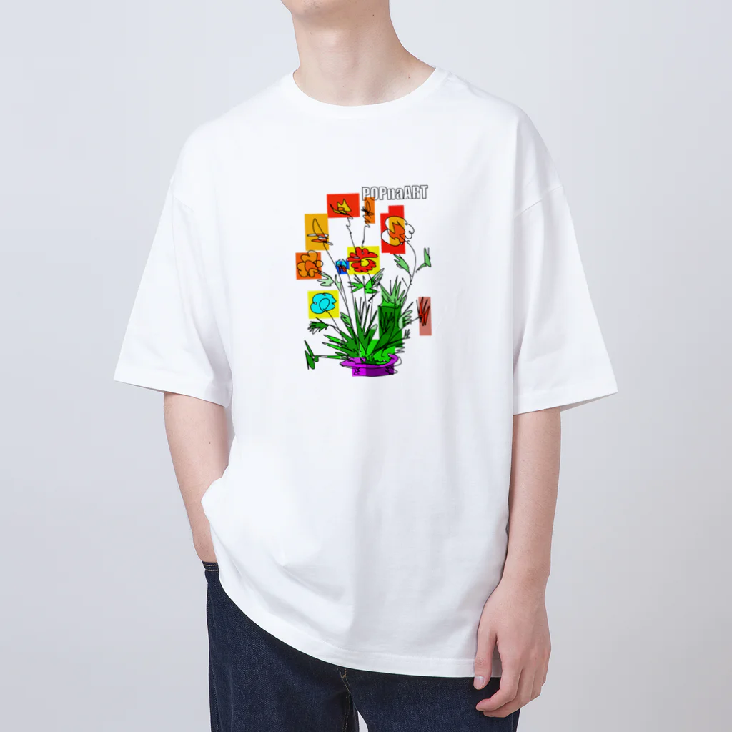 スタジオばんやの花花 Oversized T-Shirt