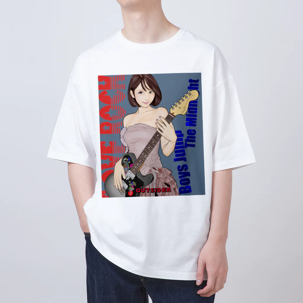 Zac-SDのギター少女 03 （みく） オーバーサイズTシャツ