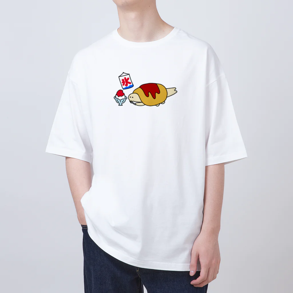 オムスピスくんのグッズのかき氷オムスピスくん オーバーサイズTシャツ