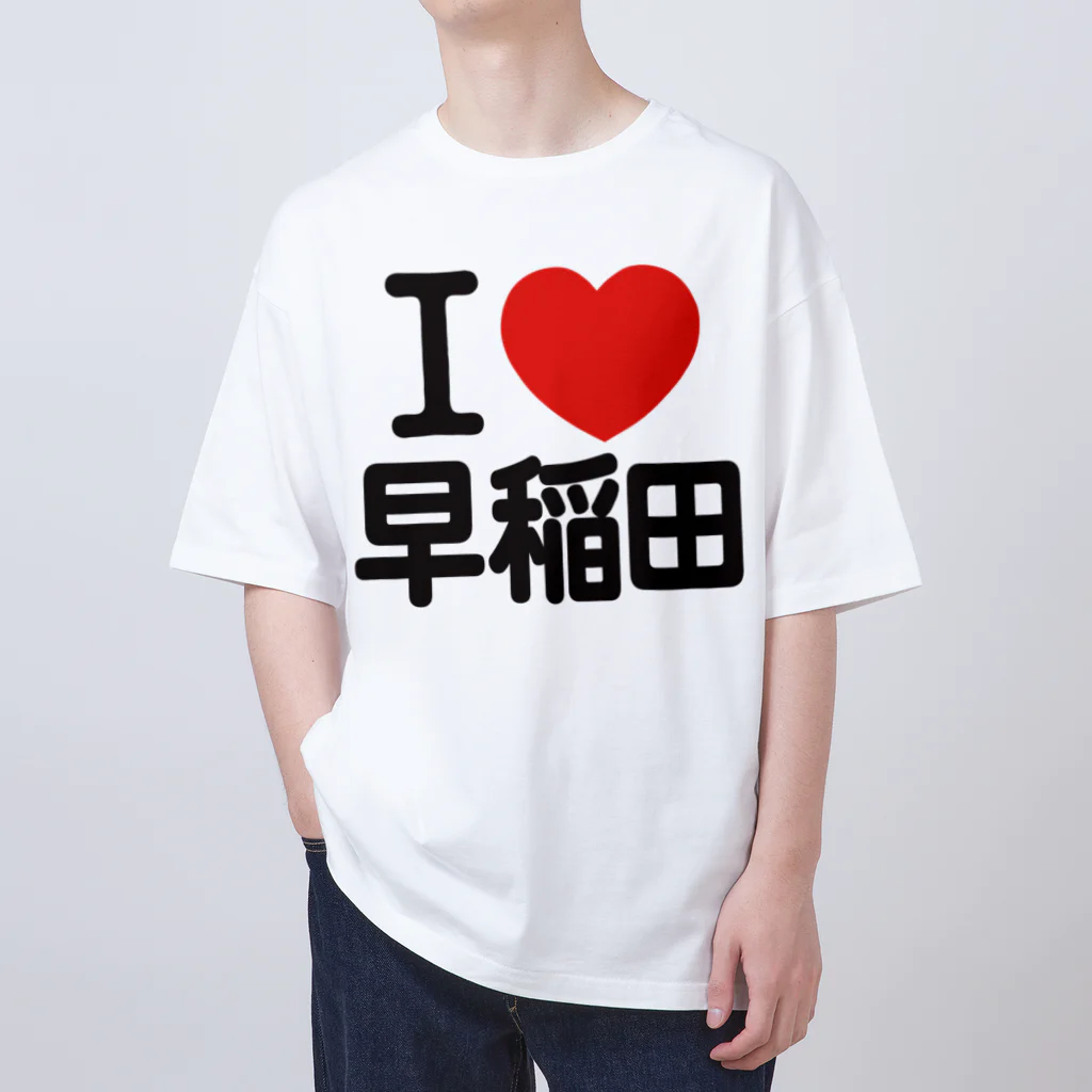 I LOVE SHOPのI LOVE 早稲田 Oversized T-Shirt