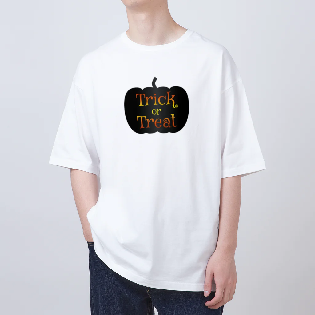 Drecome_Designのトリックオアトリートカボチャ Oversized T-Shirt