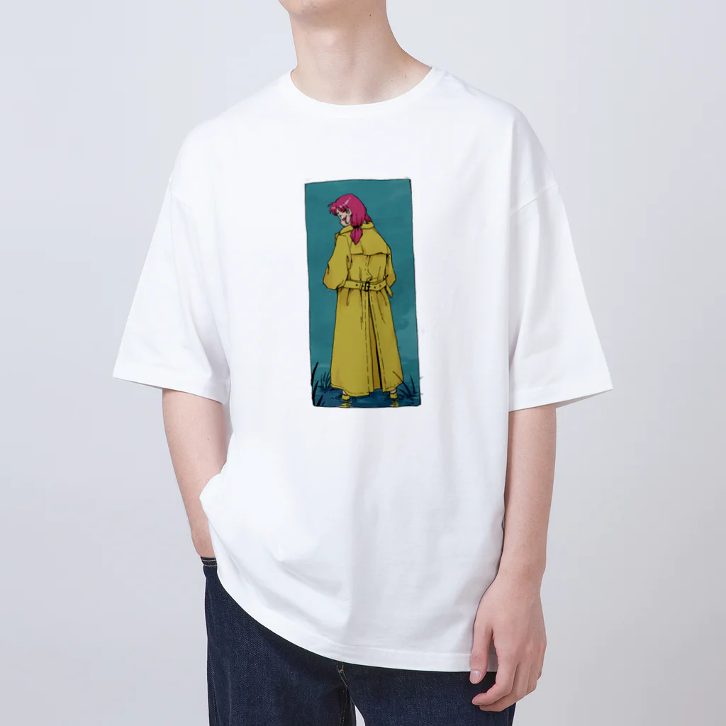 小僧の店の黄色のコート Oversized T-Shirt