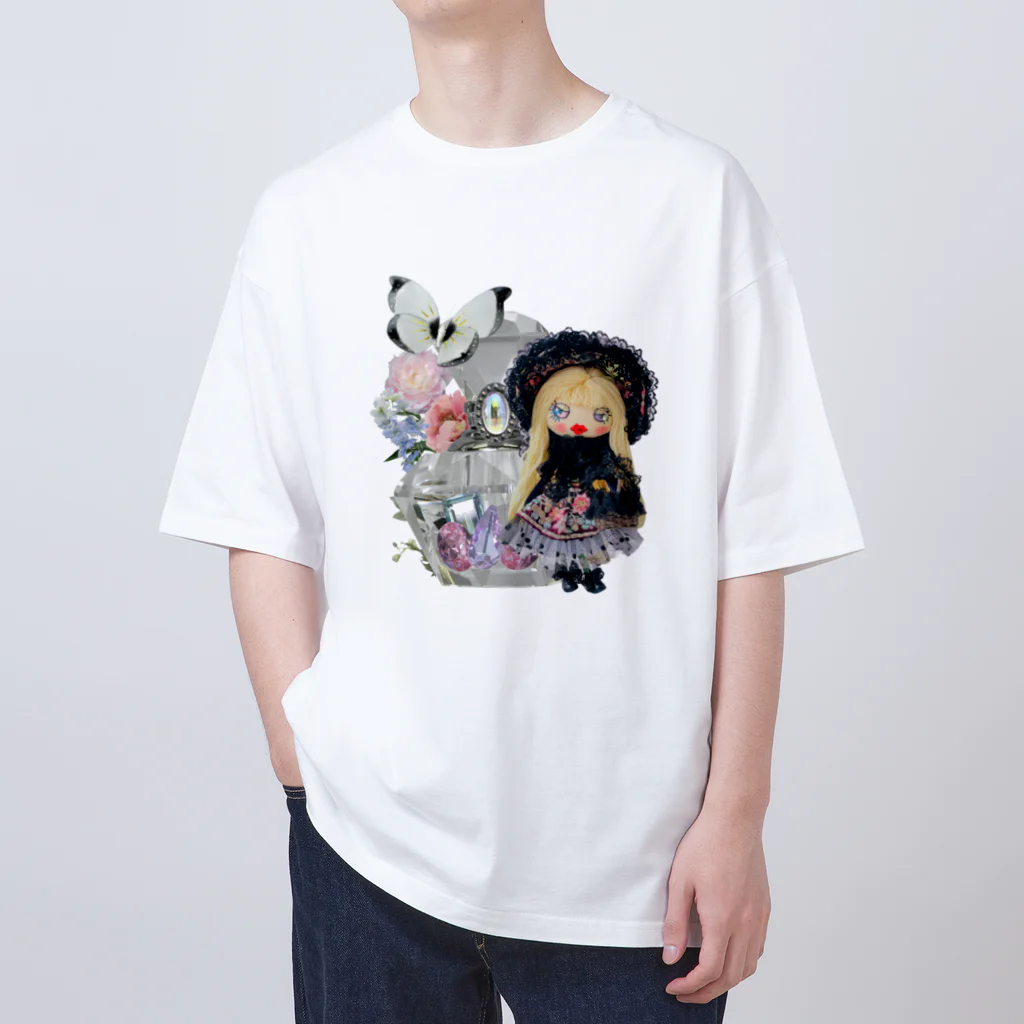 ニコリッペ のブラックファンタジーニコリッペ星人 Oversized T-Shirt