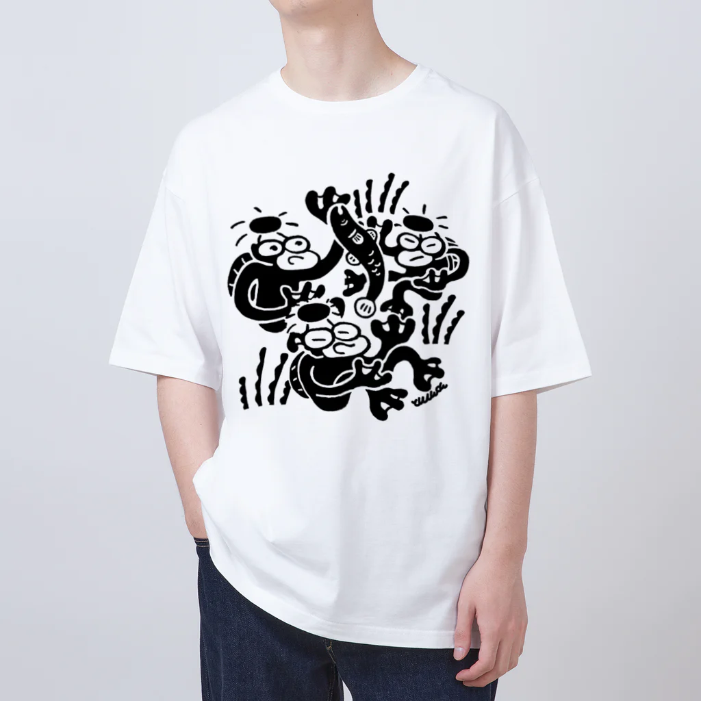 てんしんくんの3匹のカッパ達 Oversized T-Shirt