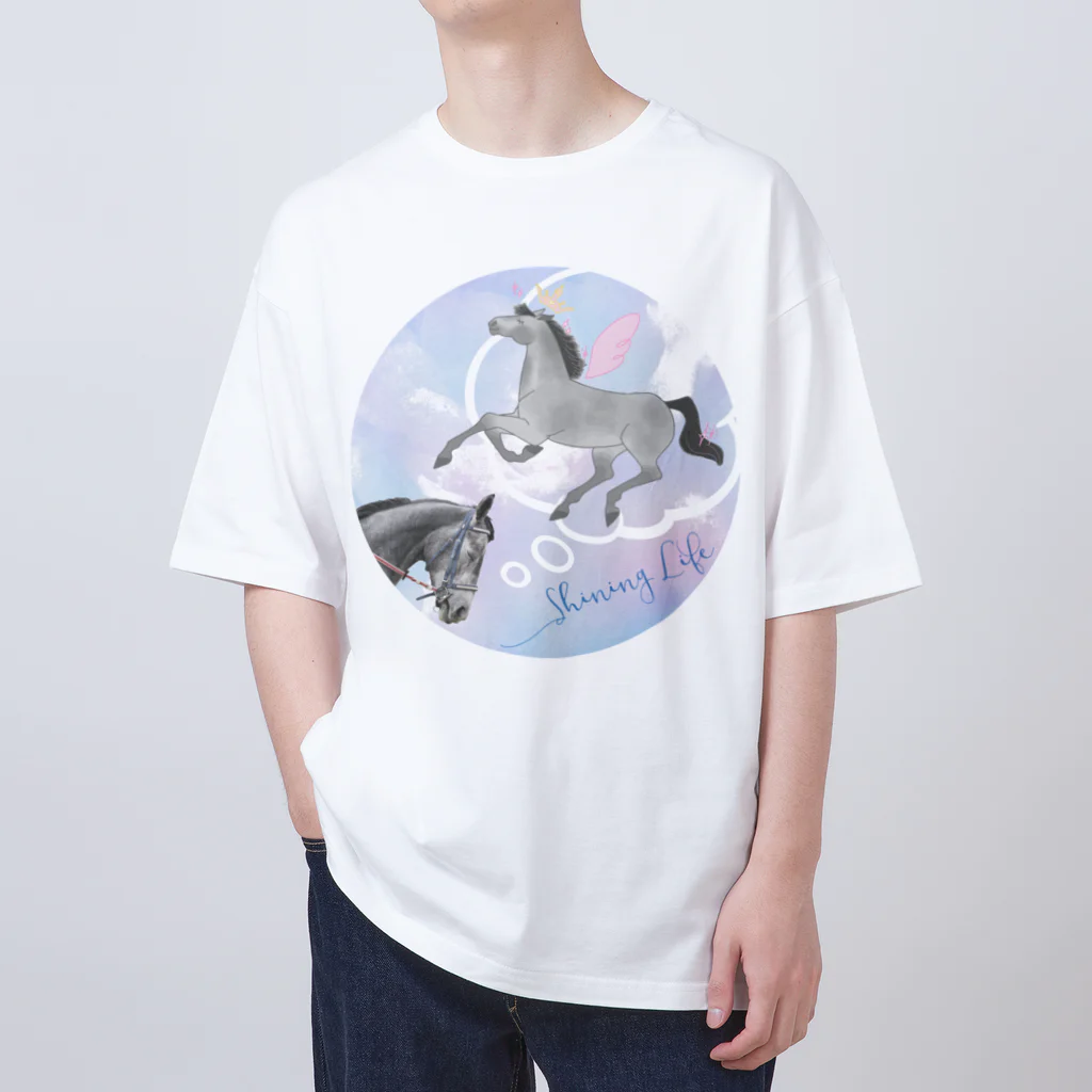 Loveuma. official shopのDreamin' Maihime. by Horse Support Center Oversized T-Shirt