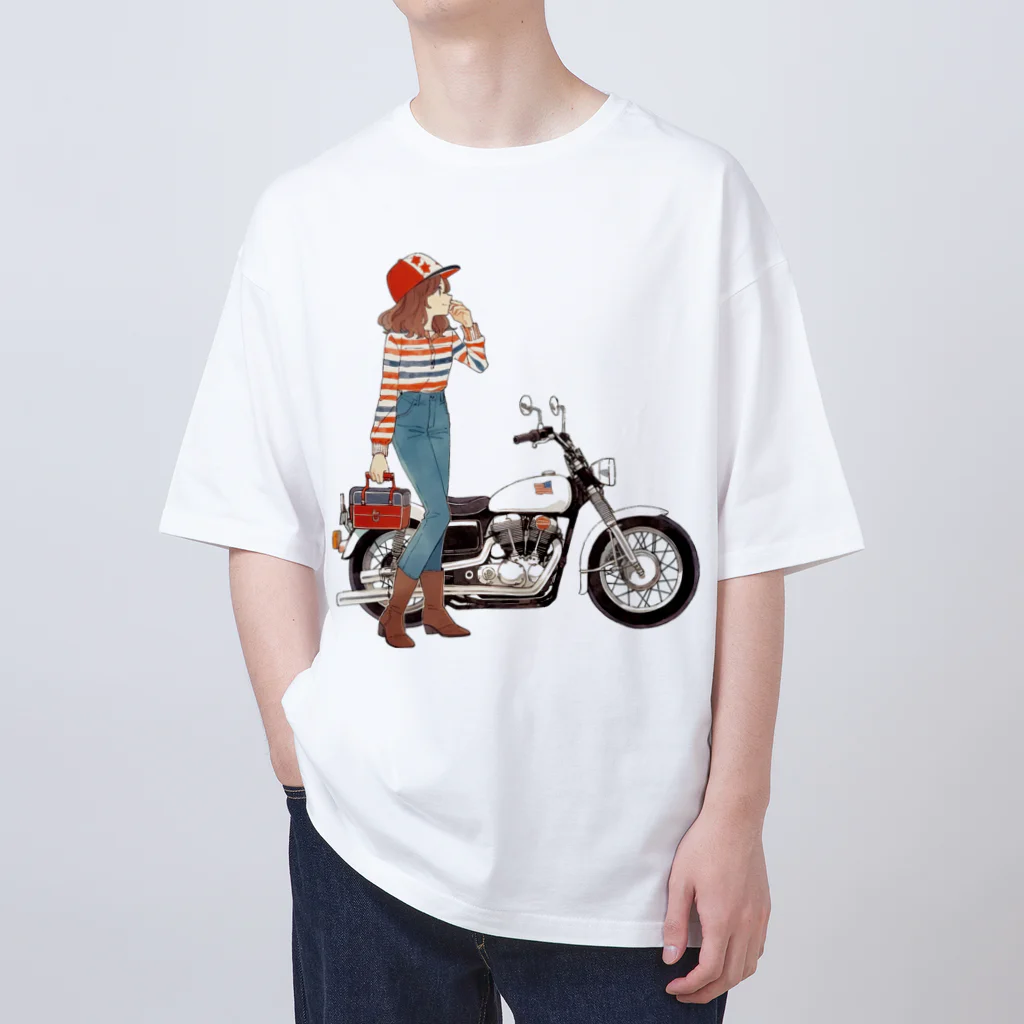 桜音ことこ企画のお気に入りのバイク オーバーサイズTシャツ