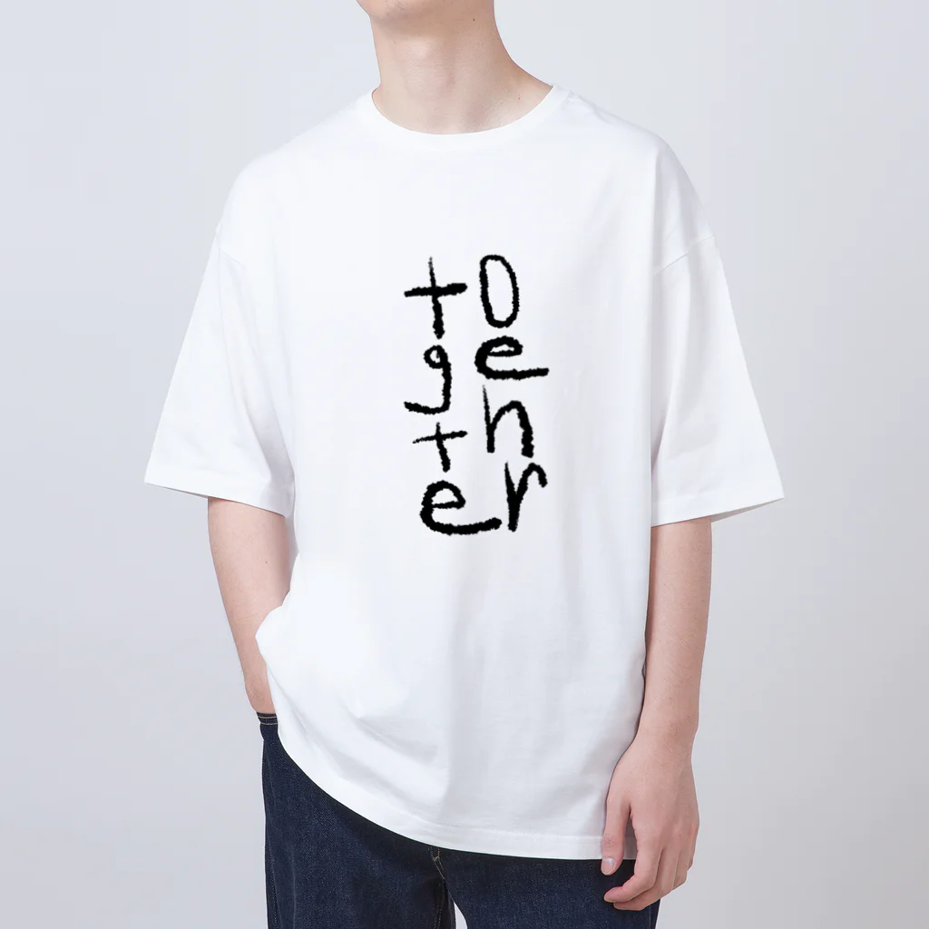 hippi▲▲▲のtogether (バックプリントなし) オーバーサイズTシャツ