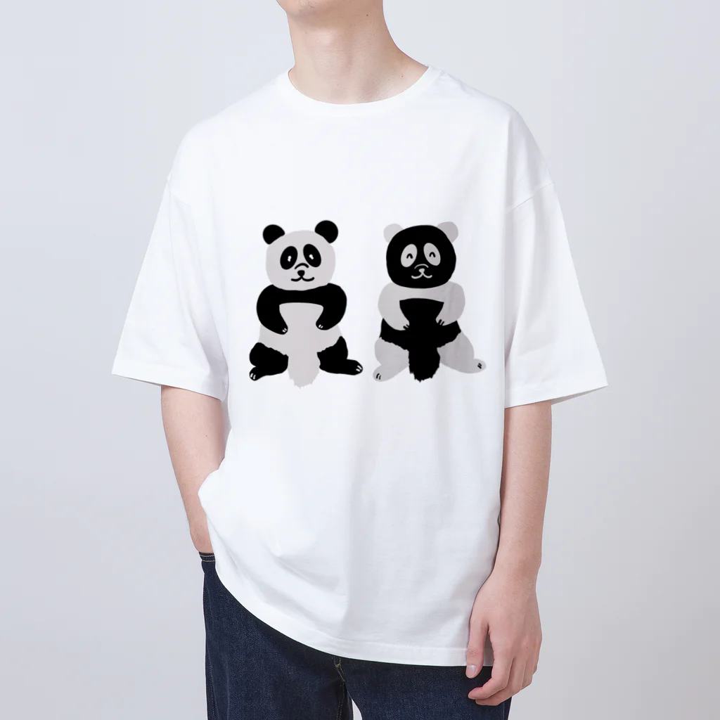 シュンボーヤの宝箱のパンダとダンパ Oversized T-Shirt