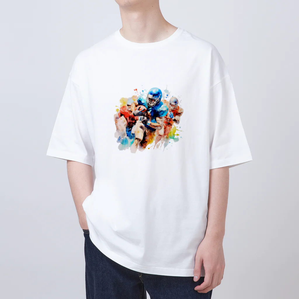 SUN33のAmerican football Oversized T-Shirt