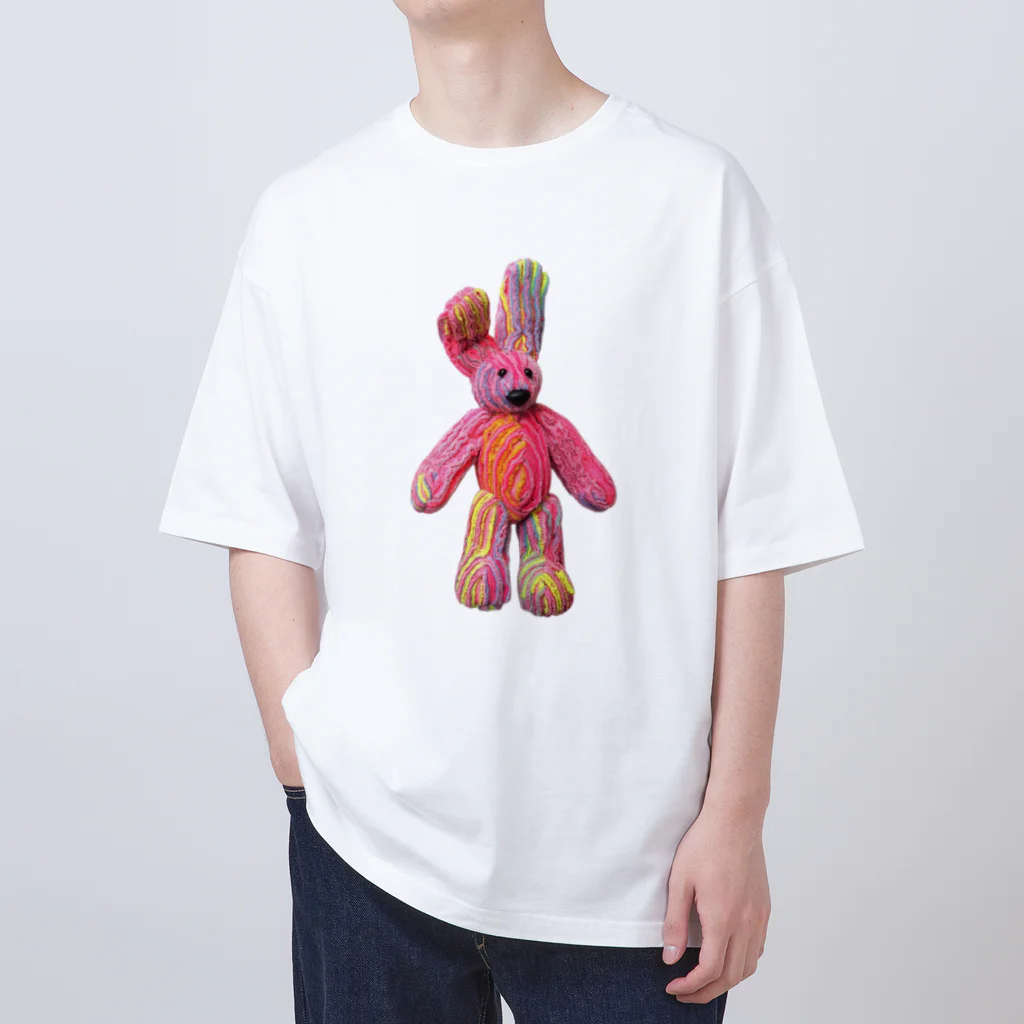 NAKED QUILTのウサチャ Oversized T-Shirt