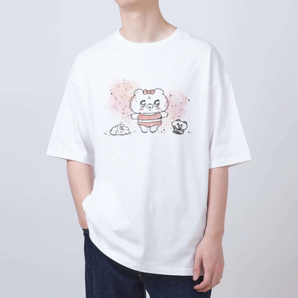 saimari＠LINEスタンプ販売中の余分なお肉よ消えてなくなぁーれ♡ Oversized T-Shirt