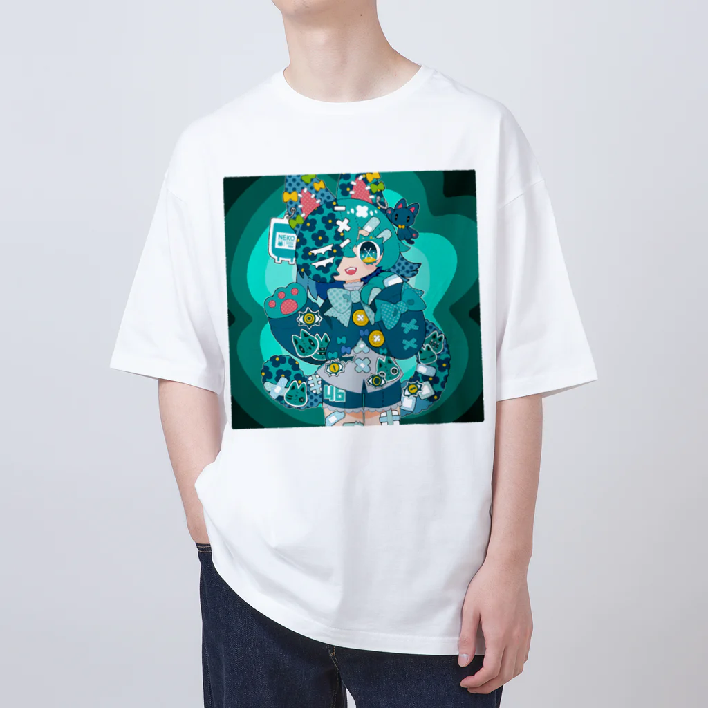 shirakamihakushiのピーコックグリーン Oversized T-Shirt