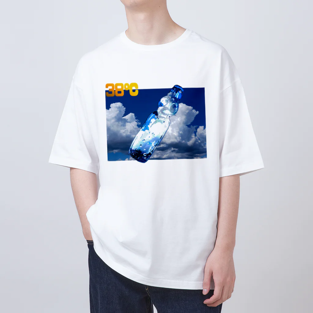 太郎丸の夏雲とラムネ オーバーサイズTシャツ