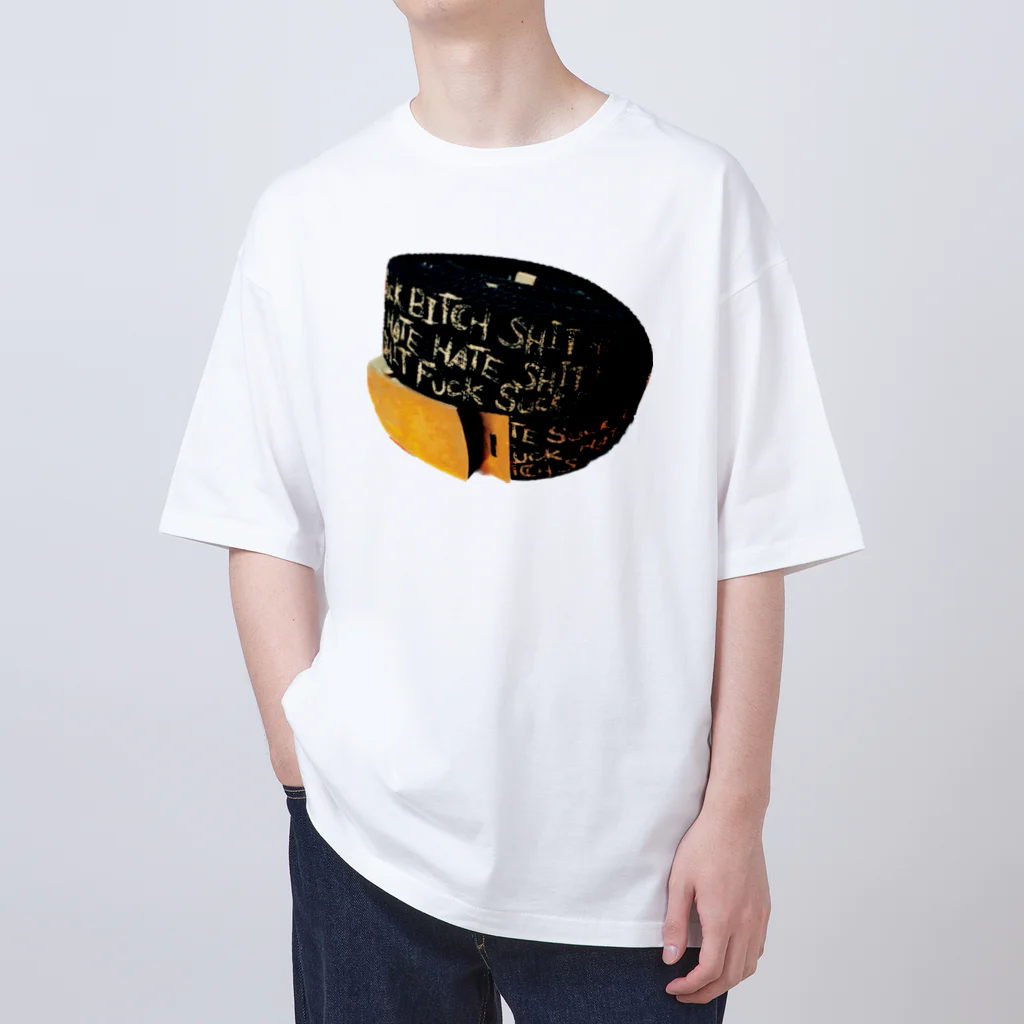 MKPoppp! shopの悪い言葉ベルトT Oversized T-Shirt