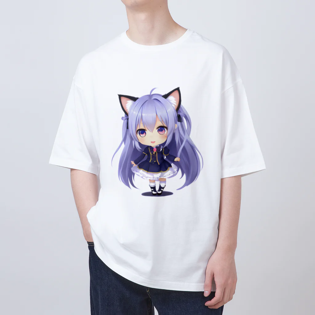 KAZAHANAのネコ耳ふぅちゃん Oversized T-Shirt