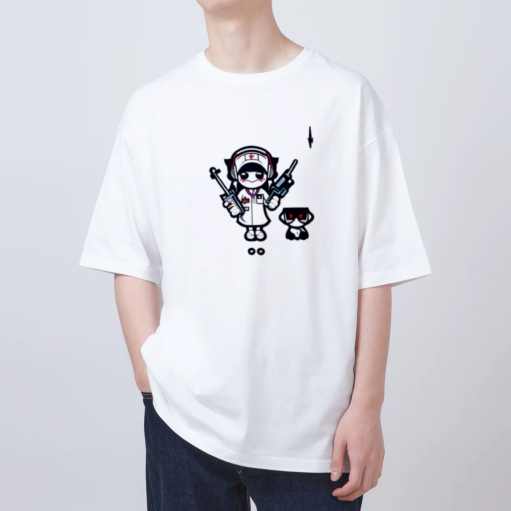 CuteCombatのCuteCombat_nurse(ナース)_ver.002 Oversized T-Shirt