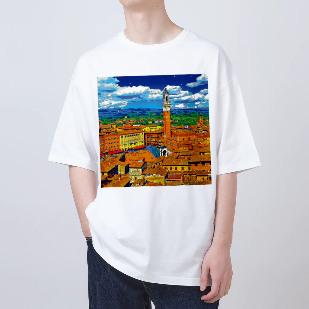 GALLERY misutawoのイタリア シエナの街並み Oversized T-Shirt