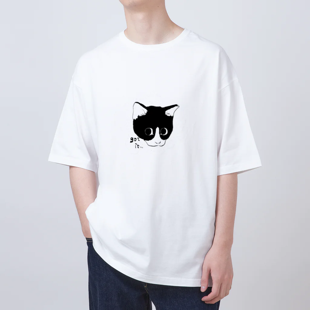 Kamisatoのなるほど猫　got it cat Oversized T-Shirt