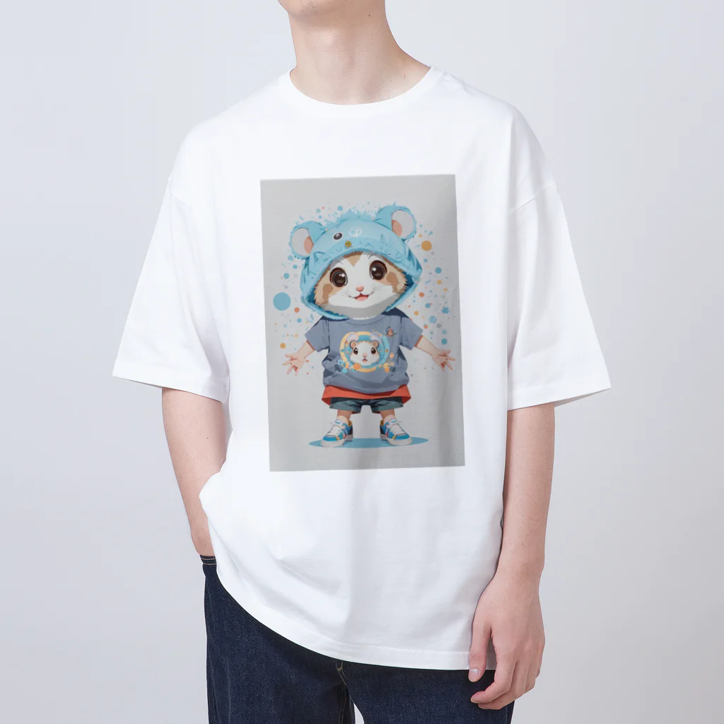 ka-washopのハムちゃりcuteグッズ オーバーサイズTシャツ