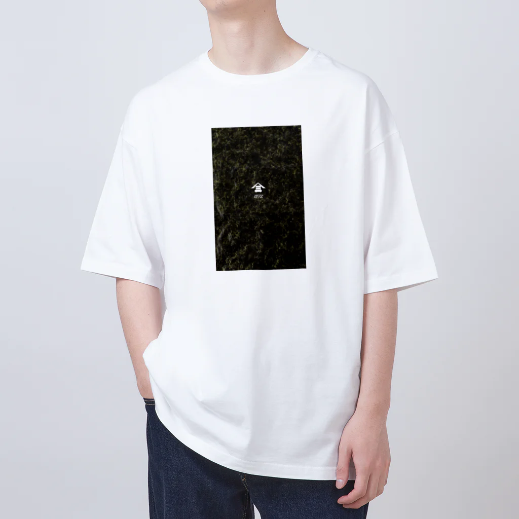 フルイチの趣味の山三1872(海苔柄) Oversized T-Shirt