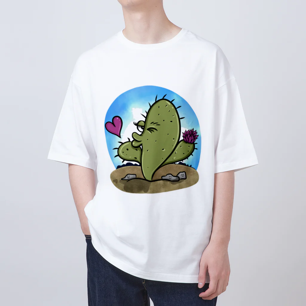 Realm of Ramblesのサボテン - 投げキス Oversized T-Shirt