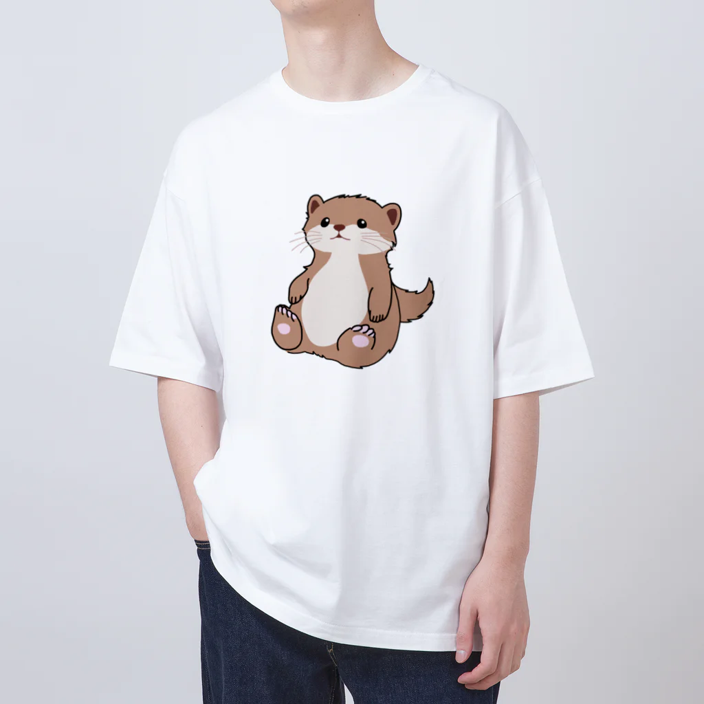 Ponjuのキュートなカワウソ Oversized T-Shirt