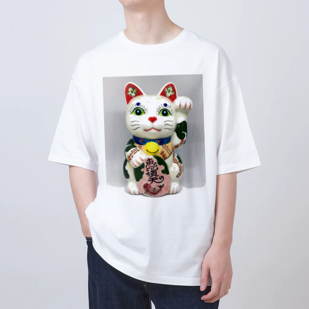 GENRYUの招き猫・恵比寿天 オーバーサイズTシャツ