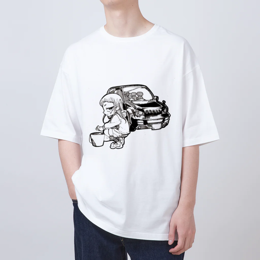 熱中商のジムニー女子　洗車編！ オーバーサイズTシャツ