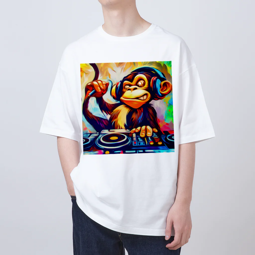 マッスルショッピングのDJさるくん Oversized T-Shirt