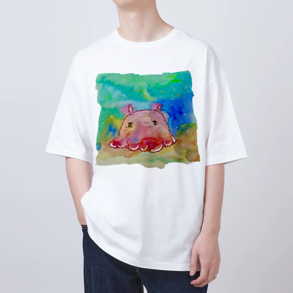 onmycolorの楽描き店のめんだぁこさん Oversized T-Shirt