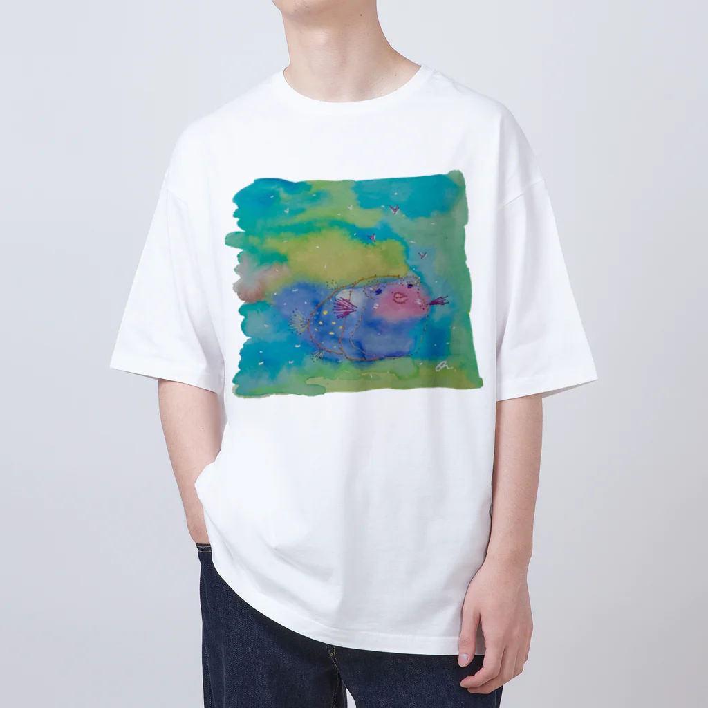 onmycolorの楽描き店のはこぷく代さん オーバーサイズTシャツ