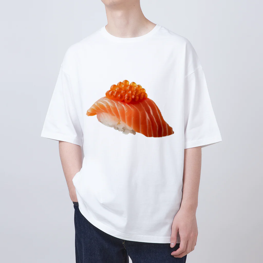 レコメンジャパン（Recommend-JAPAN）のLuxurious salmon roe sushi 「贅沢ないくらサーモン寿司」  オーバーサイズTシャツ