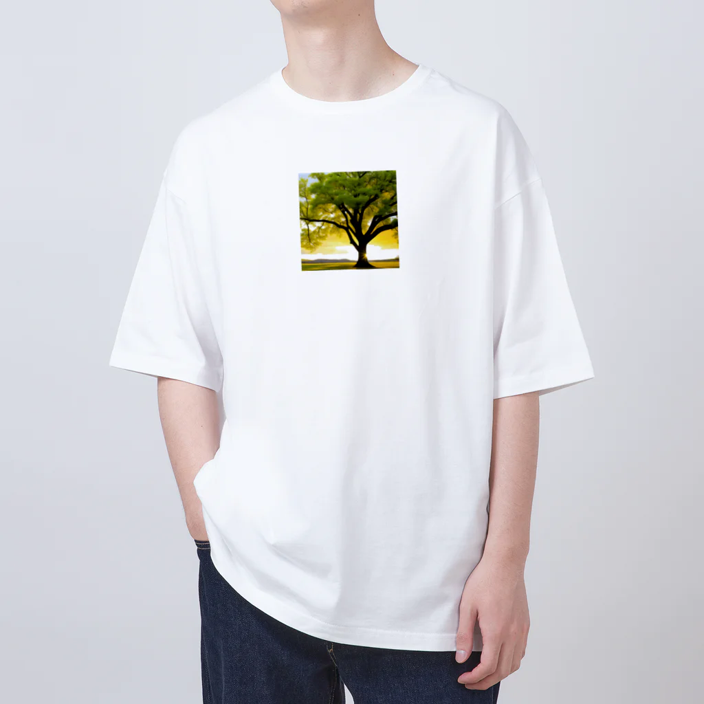 knurinの癒しウッド Oversized T-Shirt