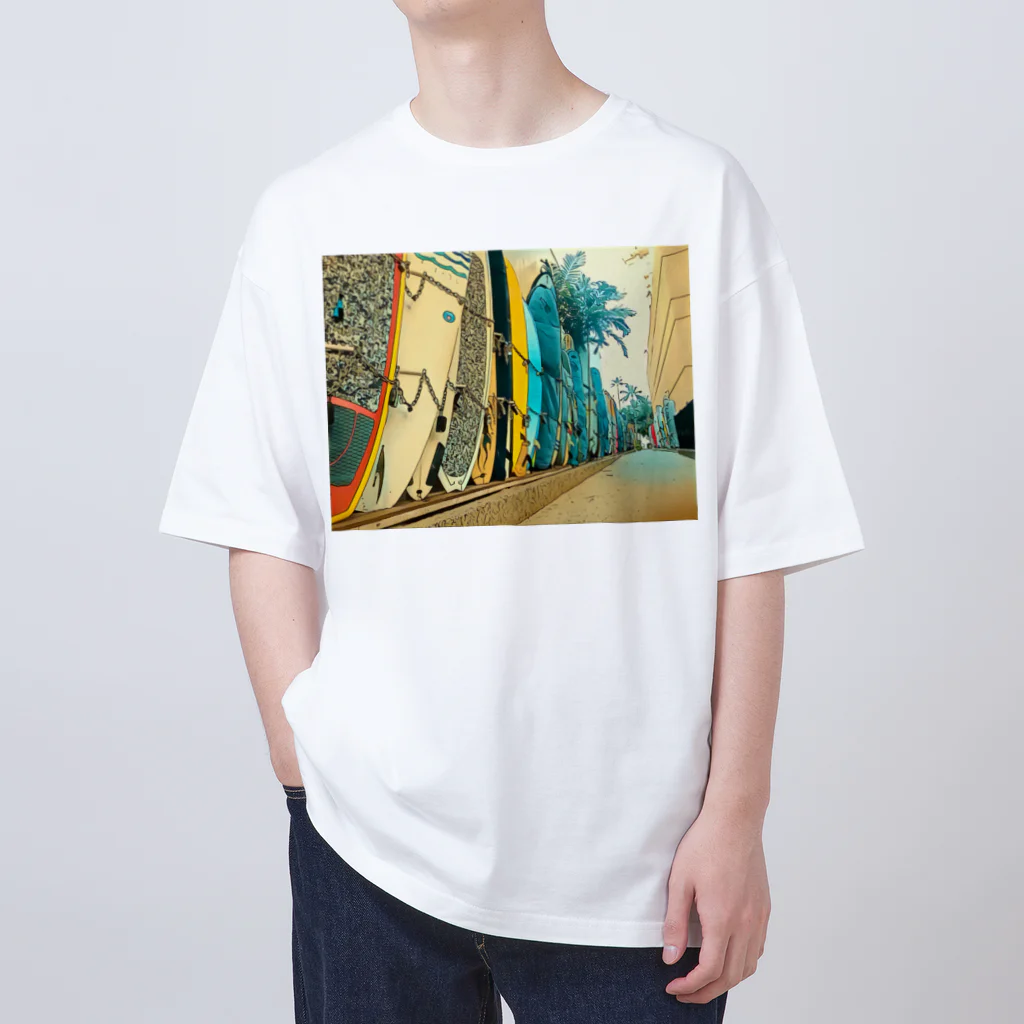 Tomomojiのハワイの裏通 Oversized T-Shirt