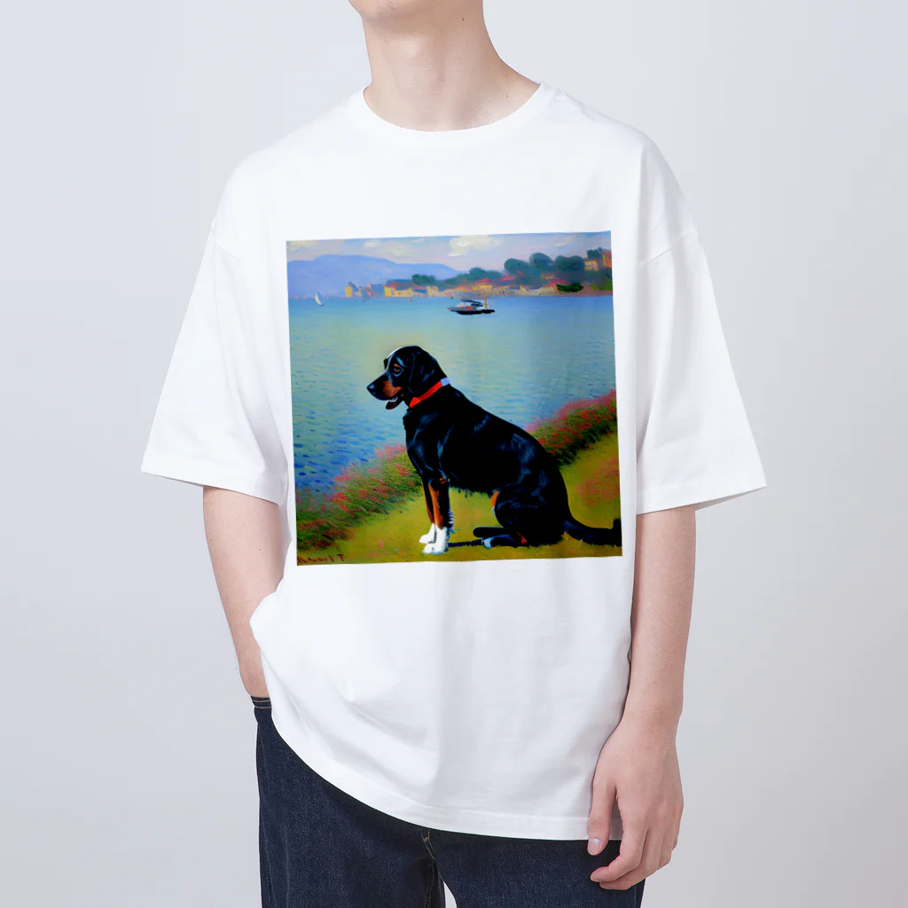 saroraのモネの犬 Oversized T-Shirt