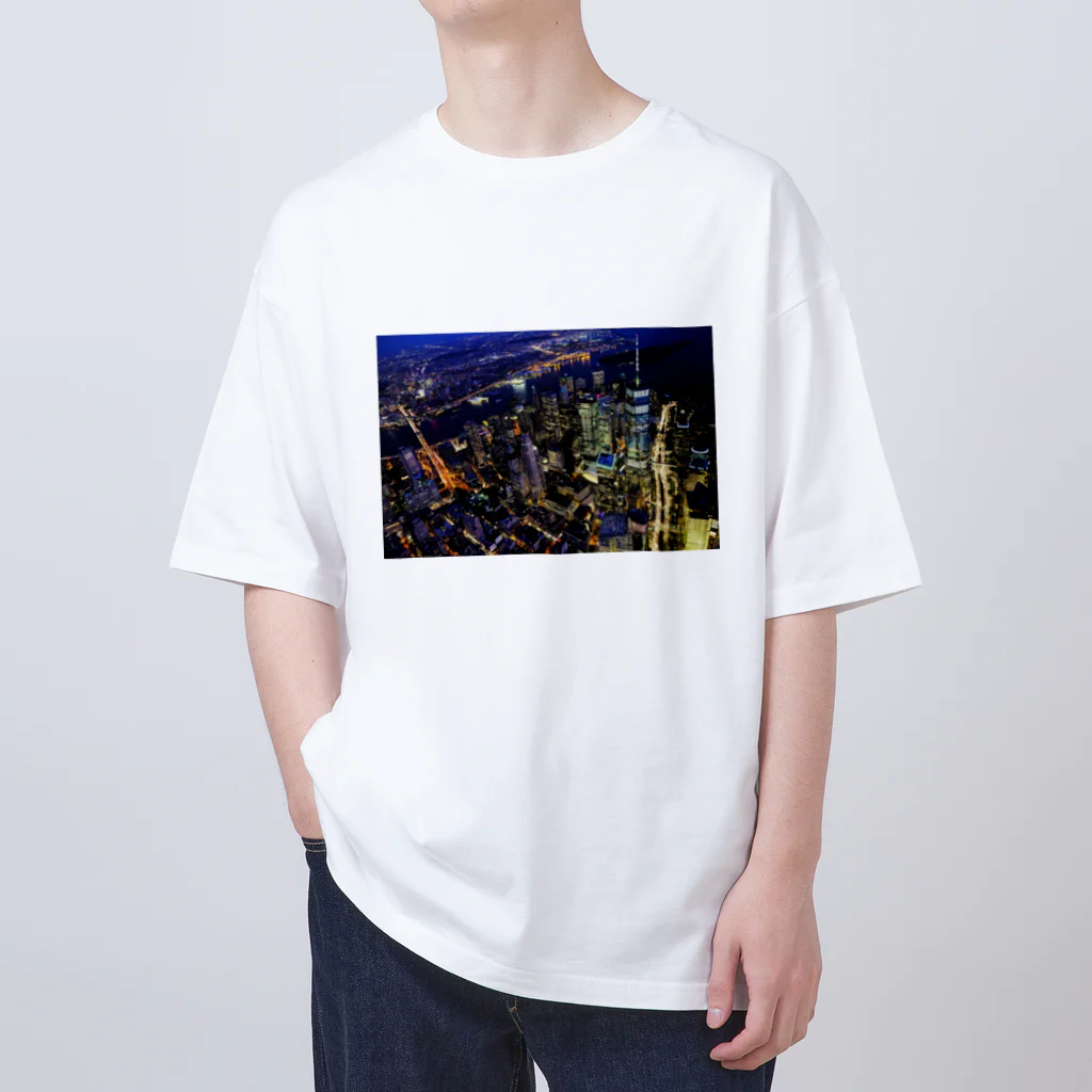 とある高校生が作ったグッズのニューヨーク市街地 Oversized T-Shirt