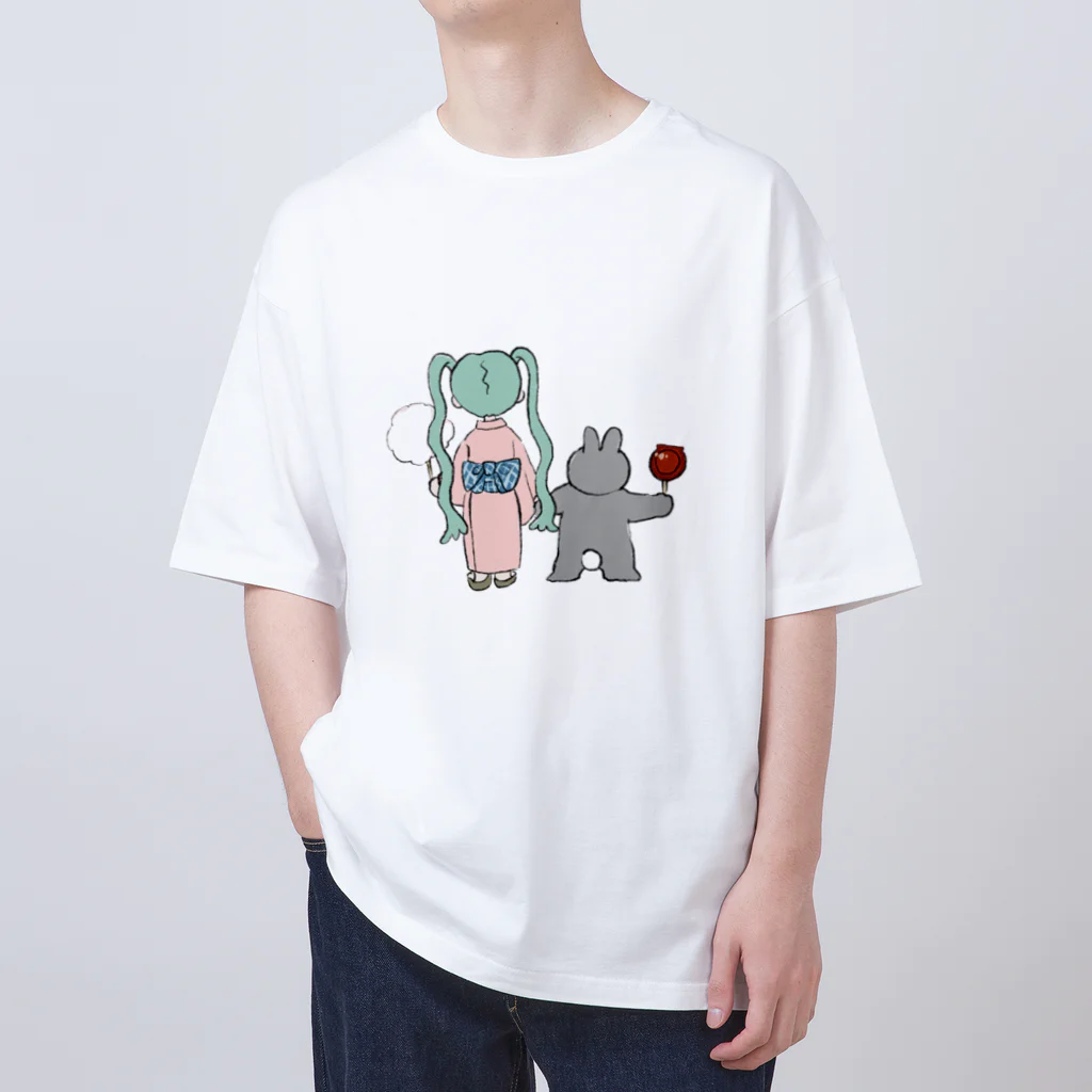 おさしみの夏のおさしみちゃん Oversized T-Shirt