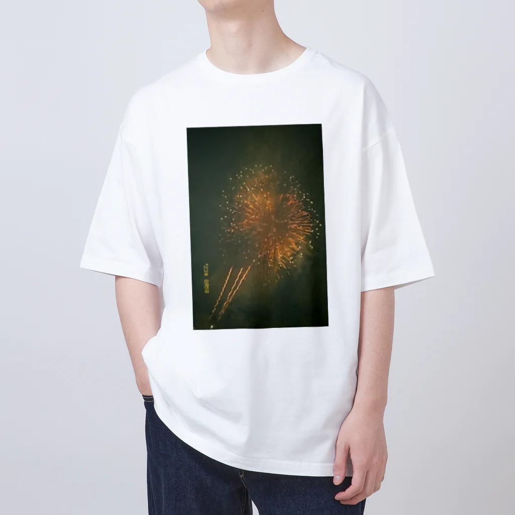 massioのFireworks &BlueForRest オーバーサイズTシャツ