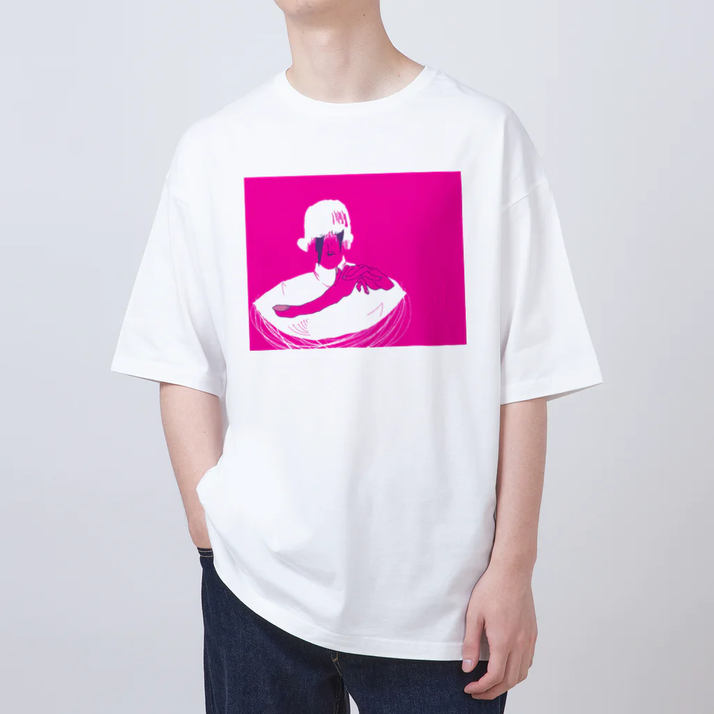 サブカルビジネスセンター尼崎の紫の柔肌 Oversized T-Shirt